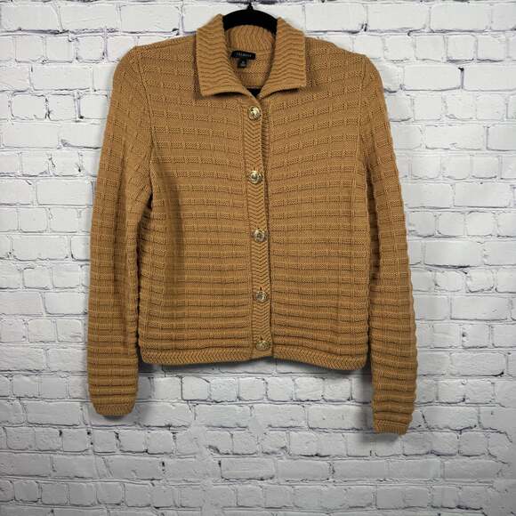 Talbots Sweaters - Talbots Textured Polo Cardigan